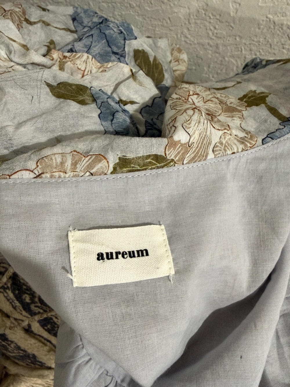 Aureum floral French tie blouse small - Picture 6 of 7